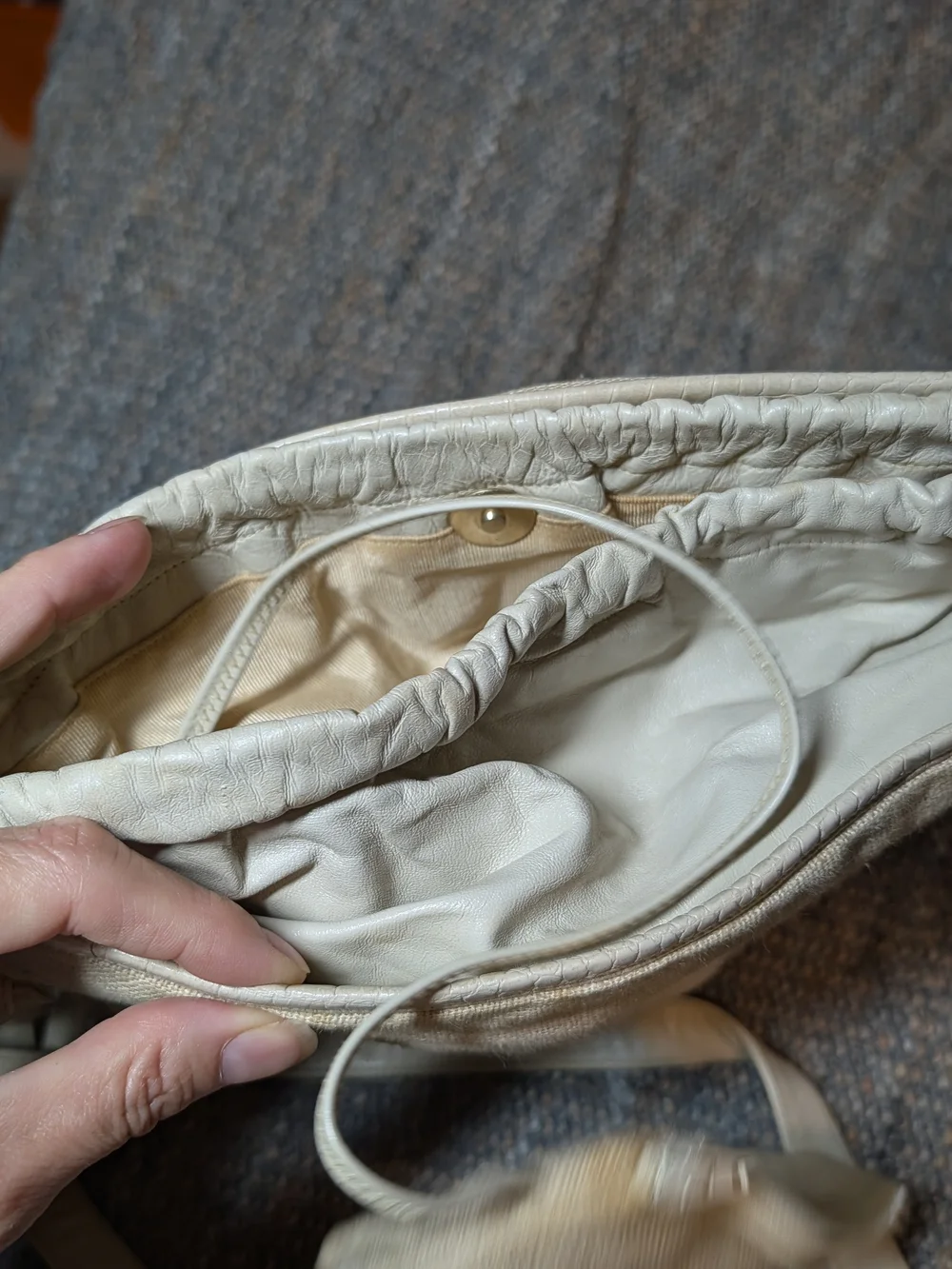Vintage 90s Sharif Shoulder Bag with Attached Pouch Animal Motif